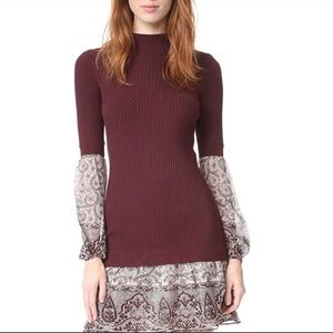 Veronica Beard Mixed Media Dress